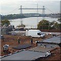 Construction site beside the River Usk, Newport