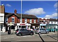 SD3142 : Shops on Rossall Road by Gerald England