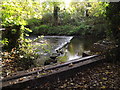 TL1614 : Weir on the River Lea off Cherry Tree Lane by Geographer