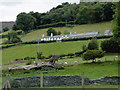 Hillside and housing near Glyndyfrdwy in Denbighshire