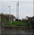 Telecoms mast behind  Alexandra Terrace, Teignmouth