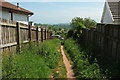 Path between houses, Rocombe Close