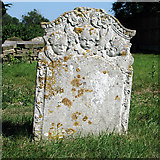 TM3794 : Old gravestone in All Saints' churchyard by Evelyn Simak