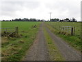 Track to road at Sunwick Farm