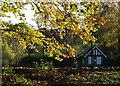 Autumn view of Meersbrook Park bowling pavilion