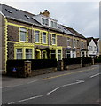 Yellow edgings on stone houses, Newton, Porthcawl