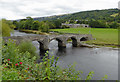 The River Dee at Pont Carrog in Denbighshire