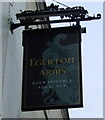 Sign for the Egerton Arms, Chester