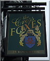 Sign for the Cross Foxes public house, Chester