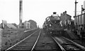 Lanchester station (abandoned), with Rail Tour train, 1958