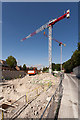 Building work on former car park in Chesil Street