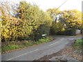 Woodcock Lane at the junction of Windlesham Road