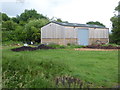 Modern barn on Cross Moor Drove