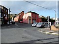 Minor cross roads in the back streets of Newry