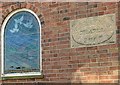 Window and datestone, Stonesby Methodist Church