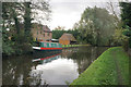 Narrowboat moored at Slade Heath