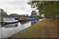 Narrowboats moored near Slade Heath