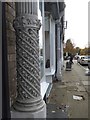 Detail of facade of the shops in Nightingale Lane