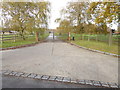 Looking through the gates at Bolney Park Farm