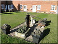 The water pump at the Mary Warner Almshouses, Boyton