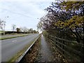 SJ8350 : A34 and footpath north of Newcastle-under-Lyme by Jonathan Hutchins
