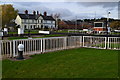 View across Diglis Locks on the River Severn