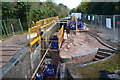 Lock repairs on the Worcester and Birmingham Canal