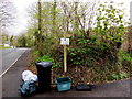 This way to Ty Du Farm and a public footpath, Clyne