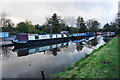 Narrowboats moored by Wolverhampton Boat Club