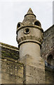 SK8572 : Unusual chimney, St Helen's church, Thorney by Julian P Guffogg