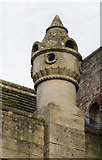 SK8572 : Unusual chimney, St Helen's church, Thorney by Julian P Guffogg