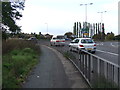 Path beside the roundabout, A6 / A66