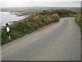 SS1800 : The coast road on Penhalt Cliff by Philip Halling