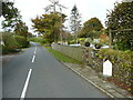 The B4314 at a milepost, Ludchurch