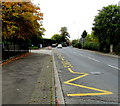 Zigzag yellow road marking, Audlem Road, Nantwich