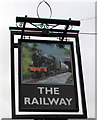 The Railway pub name sign, Yate