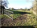 Field beside the county boundary