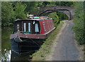 Narrowboat at Hinksford Bridge No 38