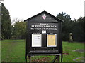 Parish  Church  notice  board