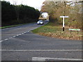 The A272 looking west across Spronketts Lane