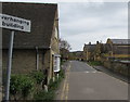 Overhanging building, Back Lane, Broadway