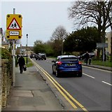 SP0937 : Warning sign - patrol, Leamington Road, Broadway by Jaggery