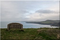 SY9575 : Looking north from near St Aldhelm's Head by Becky Williamson