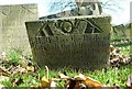 SK7222 : Belvoir Angel headstone, Ab Kettleby Churchyard by Alan Murray-Rust
