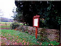 Llantrisant Fawr Community Council noticeboard, Llanllowell