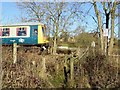 DMU W51073 at a footpath crossing and footpath junction