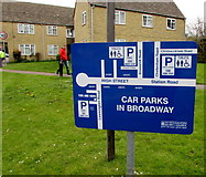 SP0937 : Car parks in Broadway by Jaggery