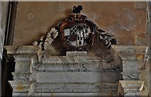 TQ7237 : Goudhurst, St. Mary's church: The William Campion memorial armorial by Michael Garlick