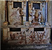 TQ7237 : Goudhurst, St. Mary's church: Alabaster standing Culpeper wall memorial erected in 1608 1 by Michael Garlick