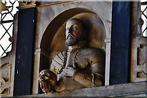 TQ7237 : Goudhurst, St. Mary's church: Alabaster standing Culpeper wall memorial erected in 1608 7 by Michael Garlick